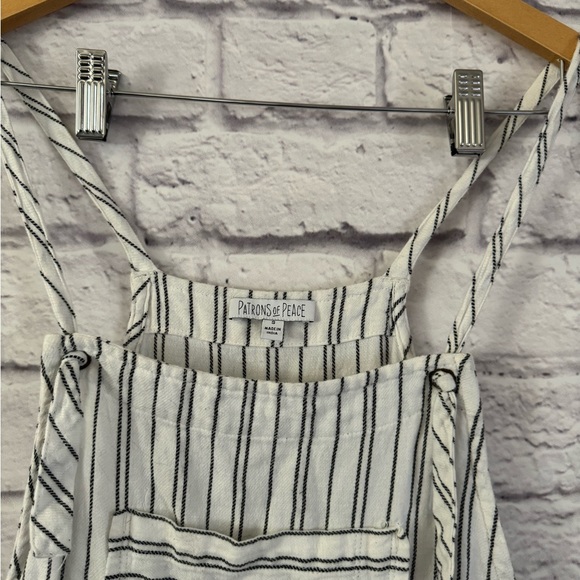 Striped cotton overalls - Picture 4 of 7